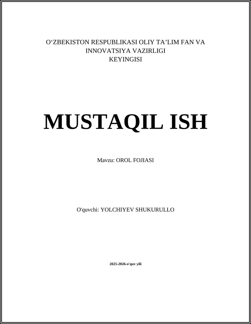 OROL FOJIASI