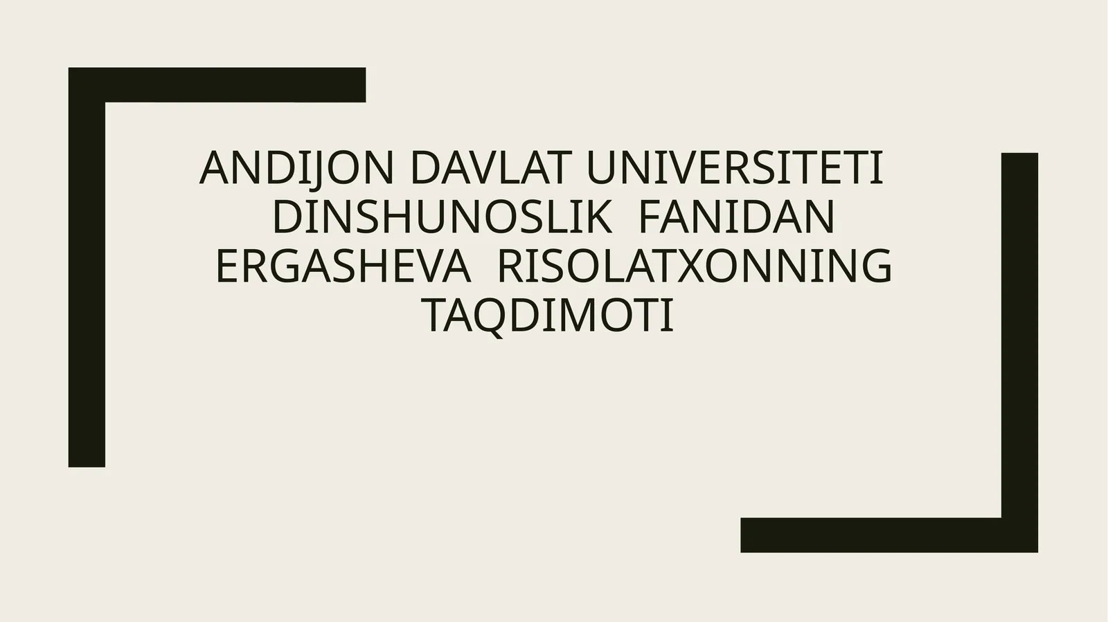 Islom dinining jahon dinidagi maqomi