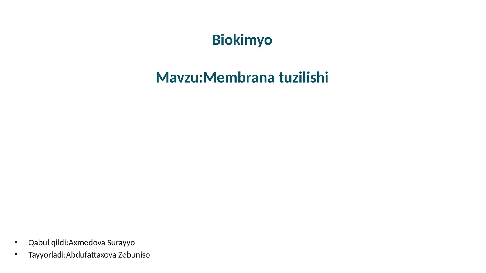 Membranatuzilishi