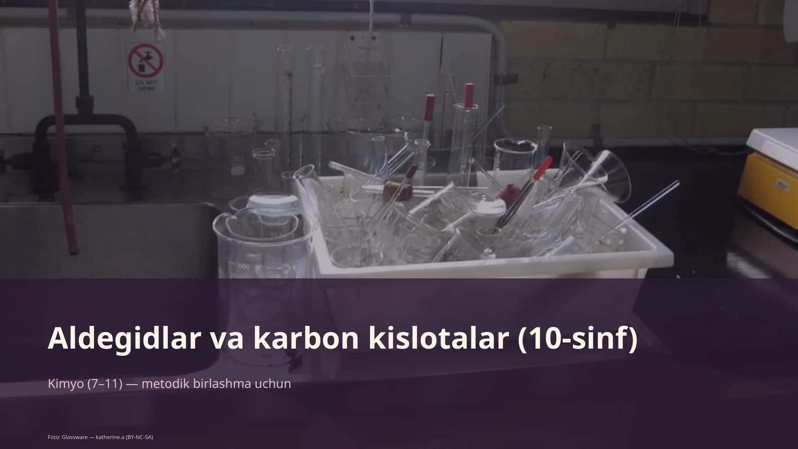 Aldegidlar va karbon kislotalar (10-sinf)