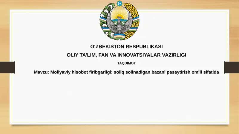 Moliyaviy hisobotlardagi firibgarlik