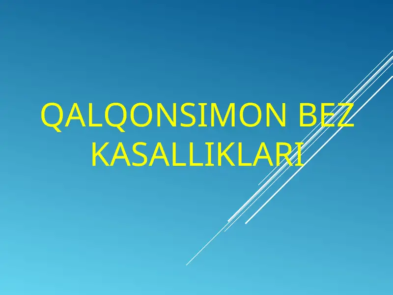 QALQONSIMON BEZ KASALLIKLARI