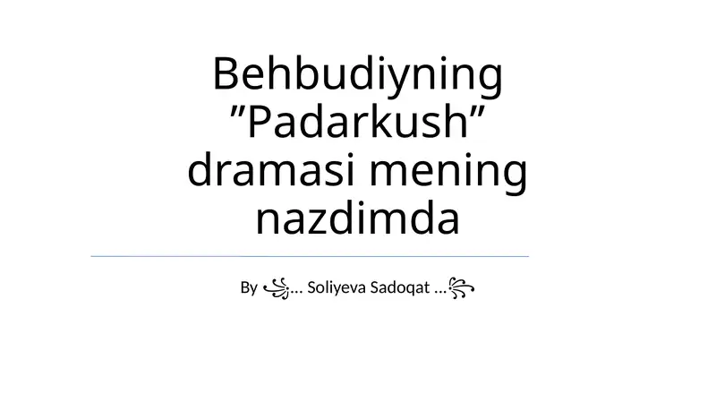 Padarkush drama