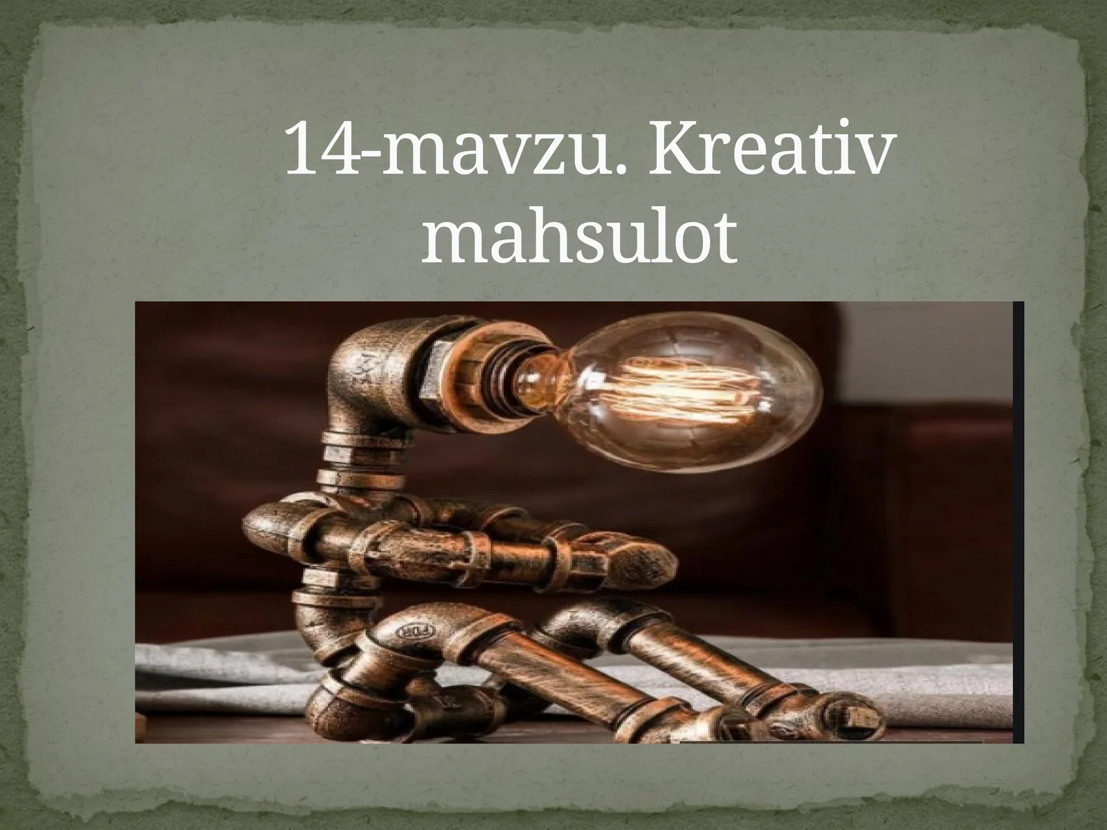 Kreativ mahsulot