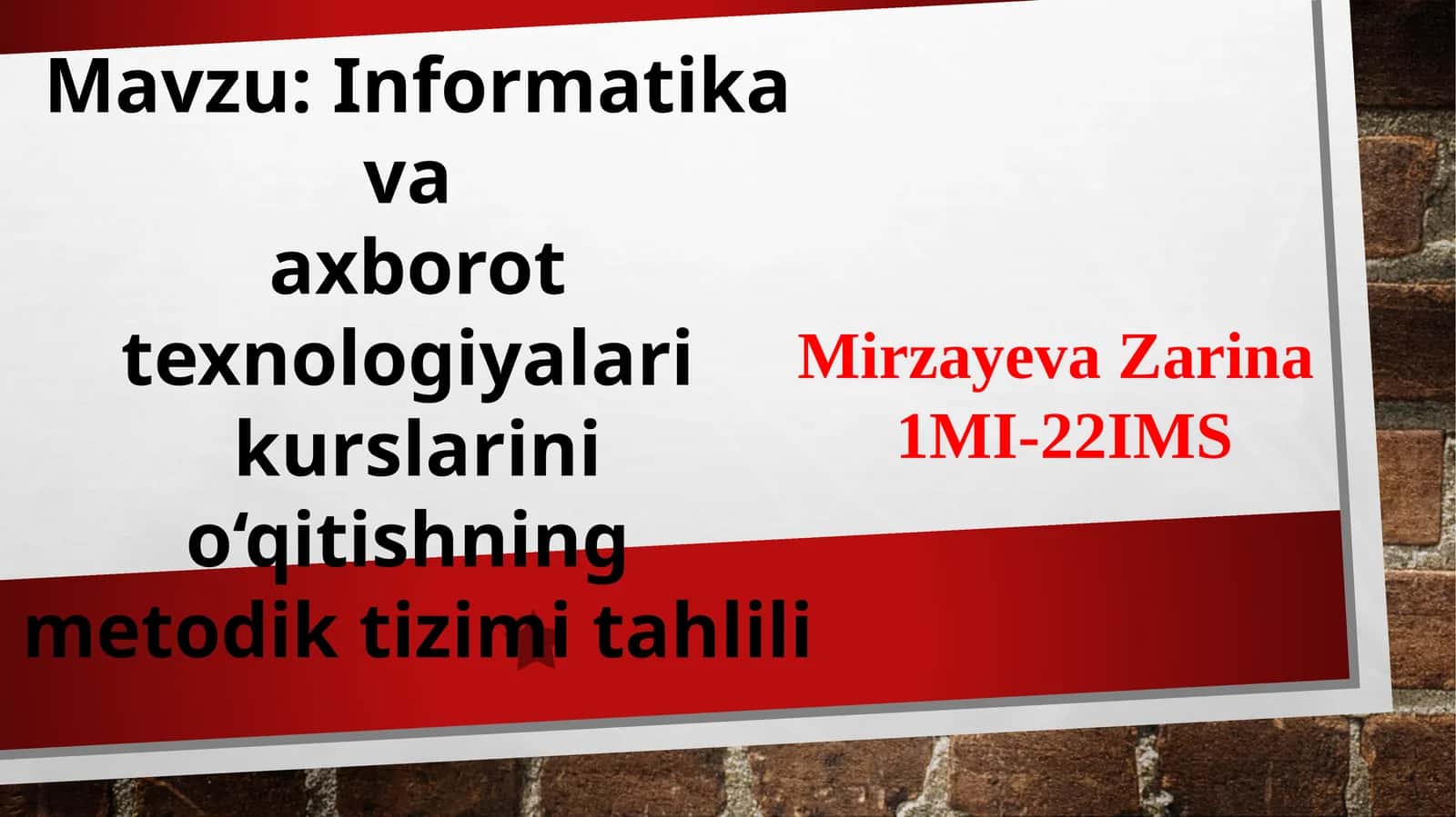 Informatika va axborot texnologiyalari kurslari