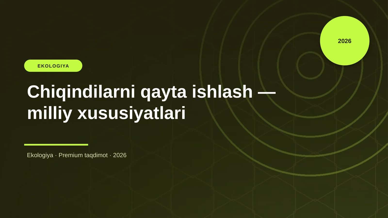 Chiqindilarni qayta ishlash — milliy xususiyatlari