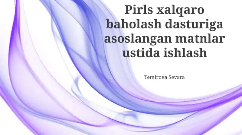 Matnni tahlil qilish va sintez qilish ko'nikmalari