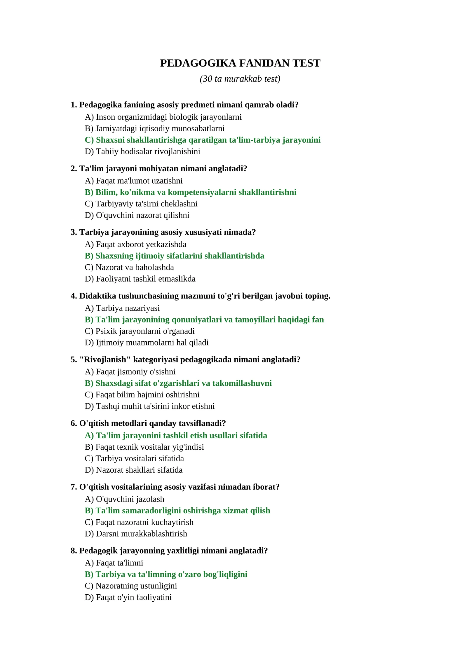 PEDAGOGIKA FANIDAN TEST