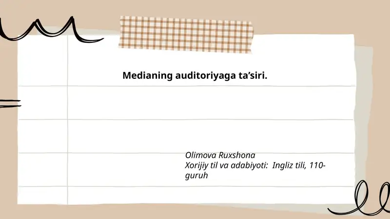 Medianing auditoriyaga ta’siri