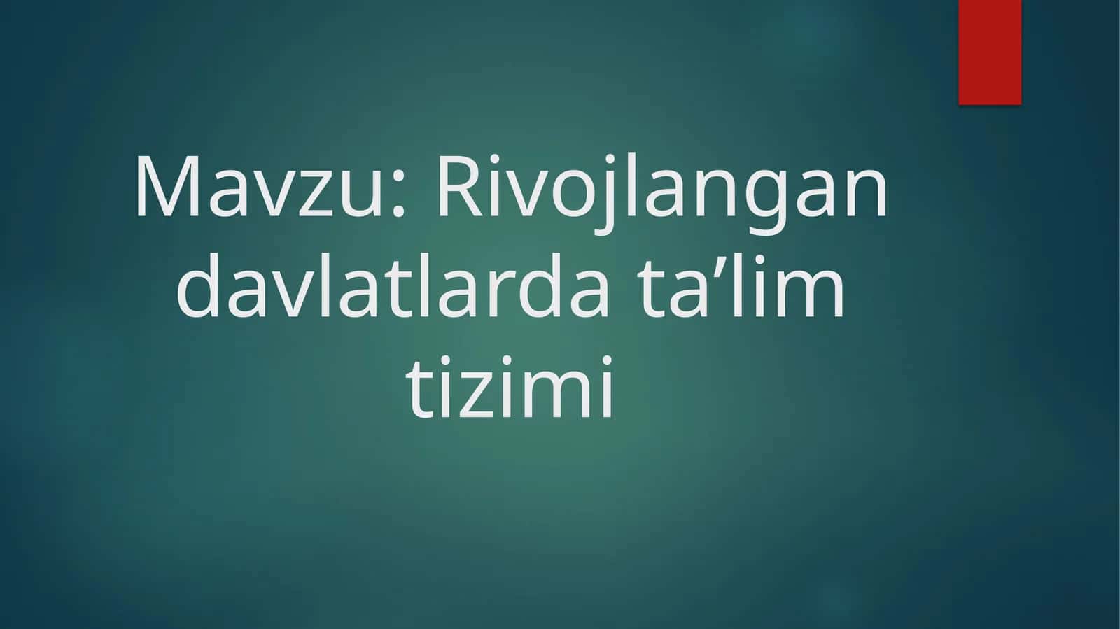 Rivojlangandavlatlardata’limtizimi