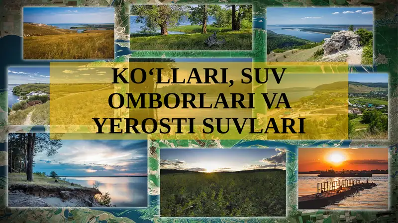 KO‘LLARI, SUV OMBORLARI VA YEROSTI SUVLARI