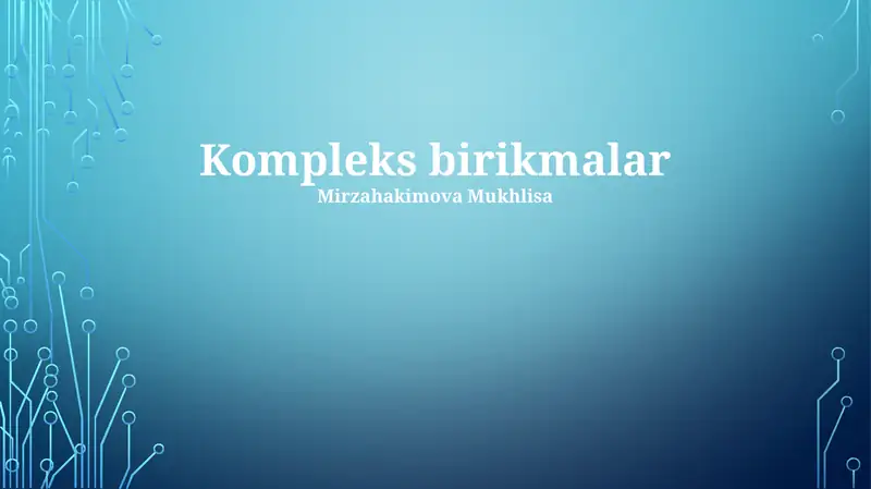 Kompleks birikmalar