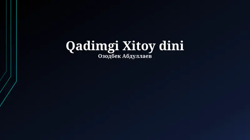 Qadimgi Xitoy dini