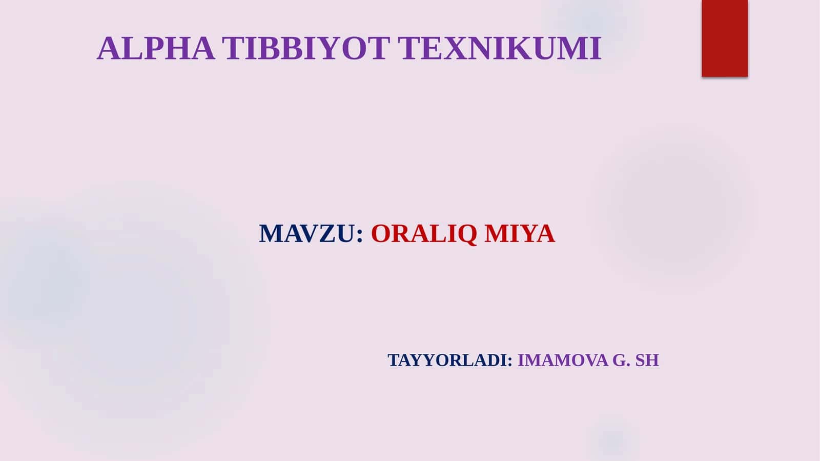 Oraliqmiya