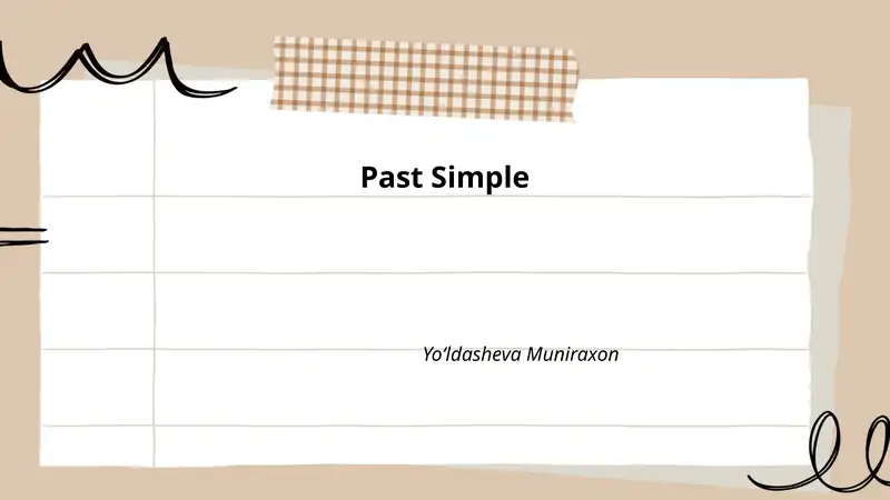 Past Simple