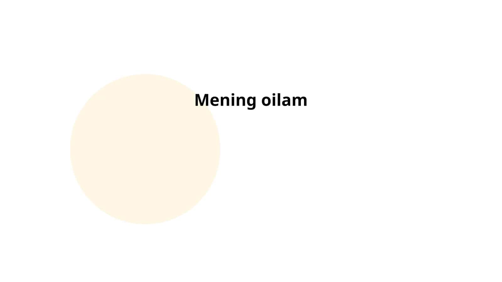 Mening oilamning tarixi
