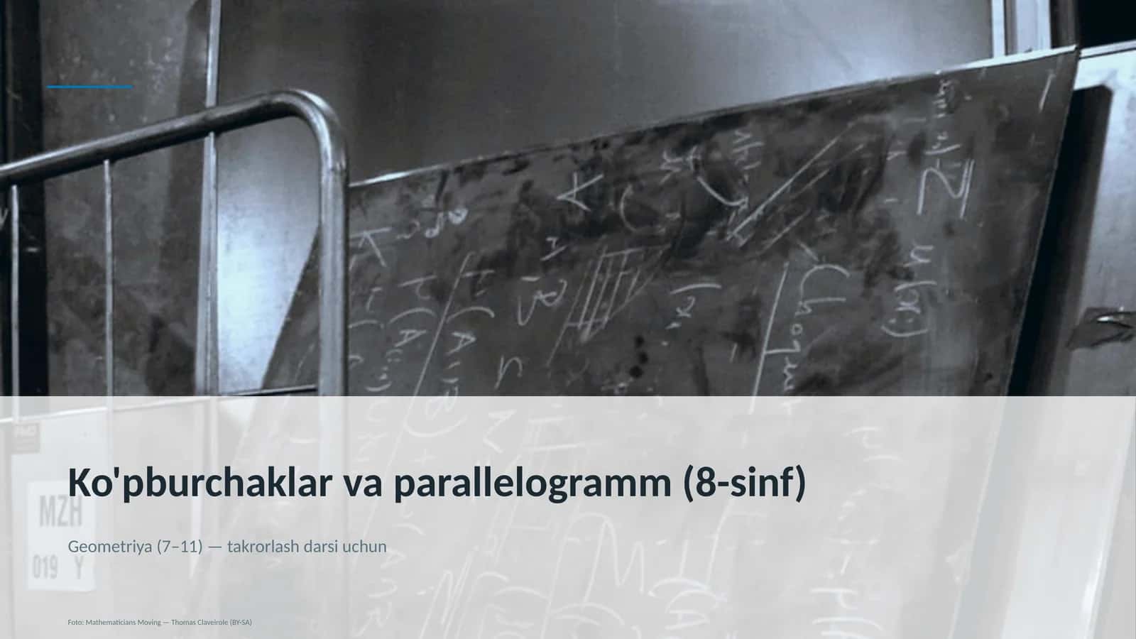 Ko'pburchaklar va parallelogramm (8-sinf)