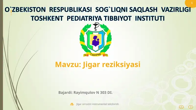Jigar reziksiyasi