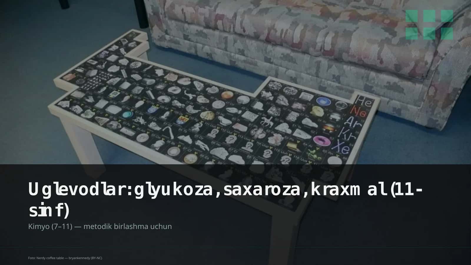Uglevodlar: glyukoza, saxaroza, kraxmal (11-sinf)