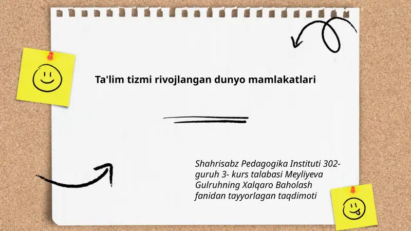 Meyliyeva Gulruhning Xalqaro Baholash taqdimoti