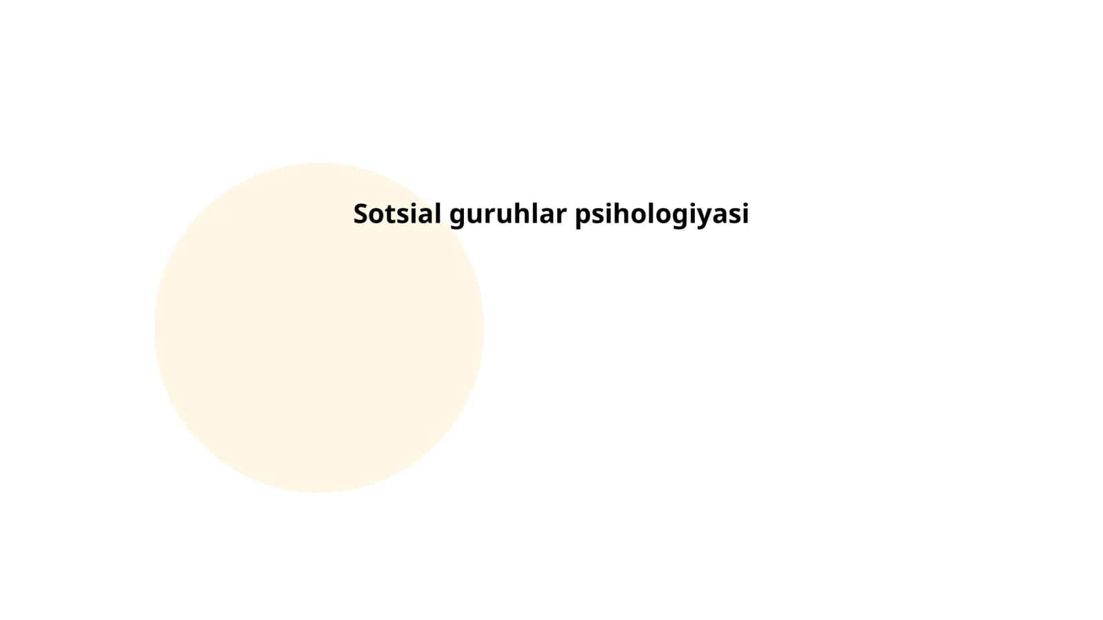 Sotsial guruhlar psihologiyasi