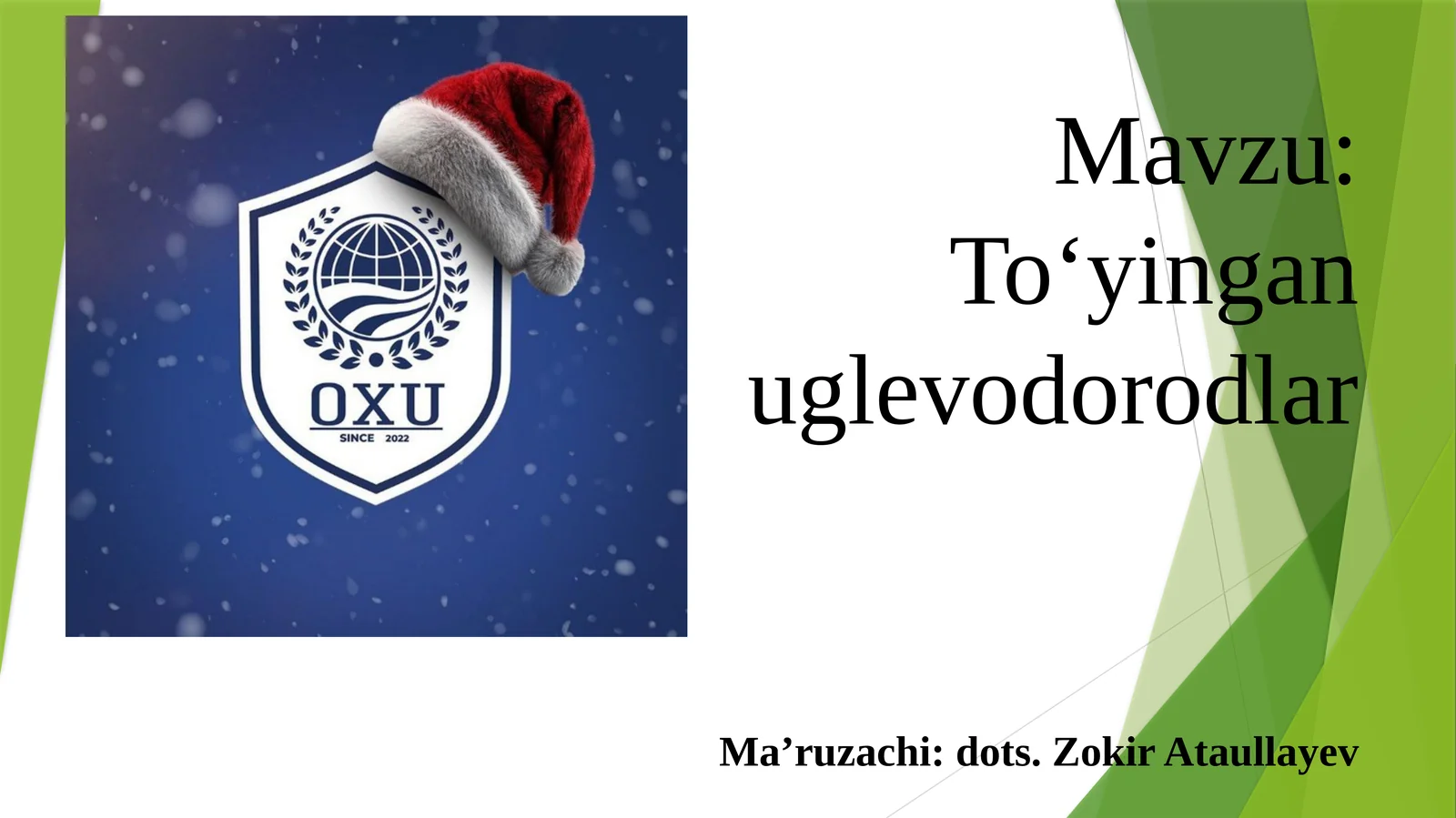 To‘yingan uglevodorodlar