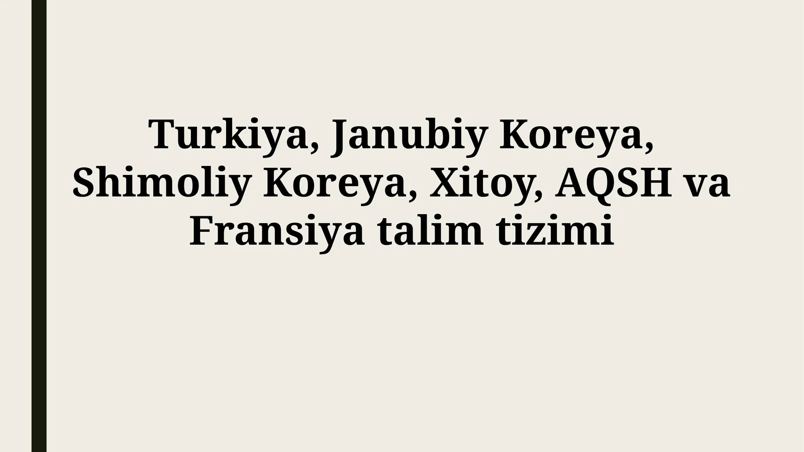 Fransiya ta'lim tizimi