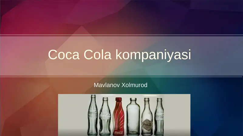 Coca-Cola kompaniyasi