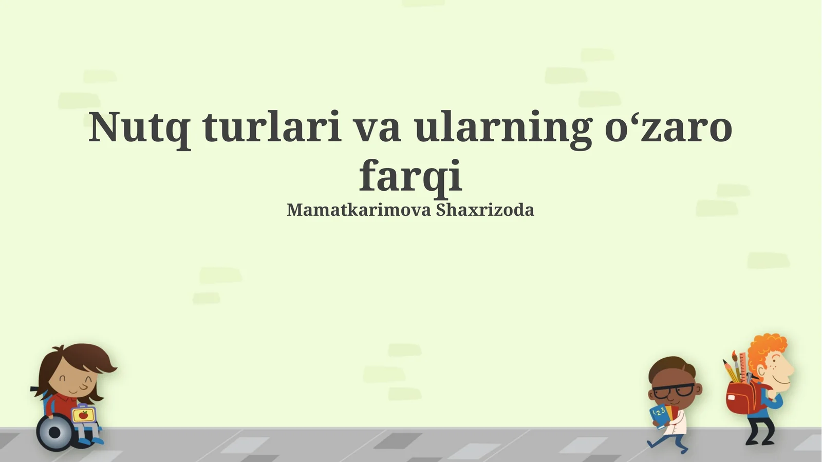 Nutq turlari va ularning oʻzaro farqi