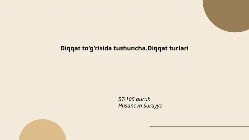 Diqqat turlari