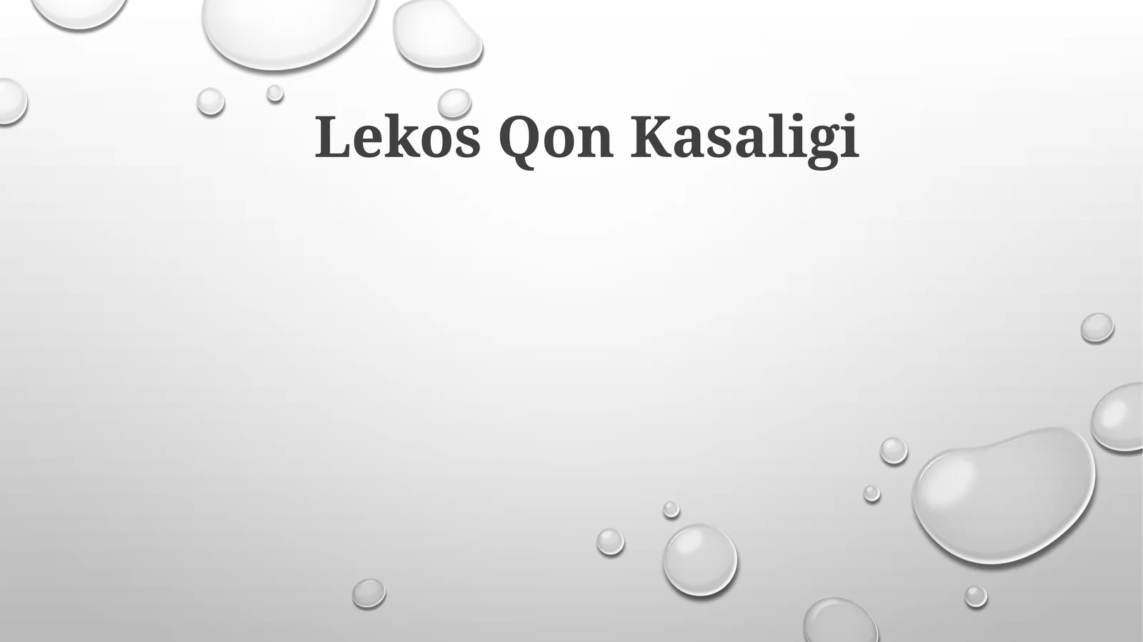Lekos Qon Kasaligi