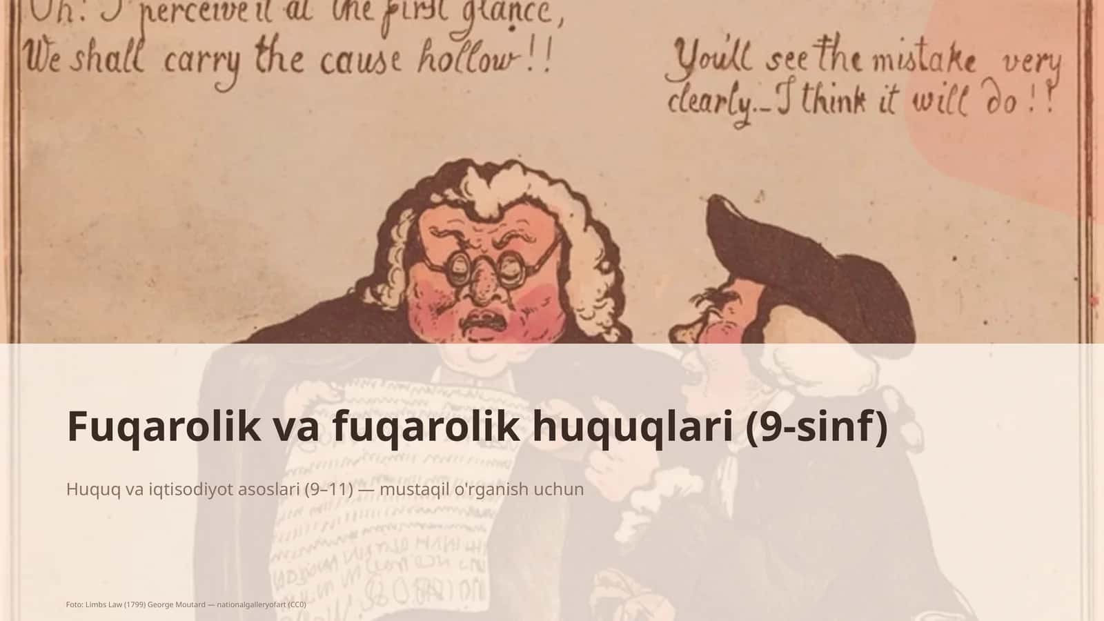 Fuqarolik va fuqarolik huquqlari (9-sinf)