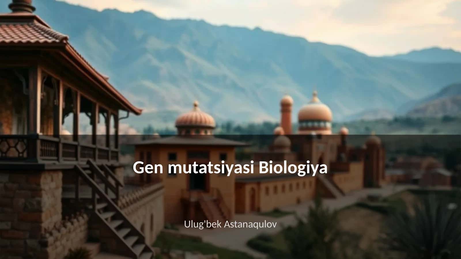 Gen mutatsiyasi Biologiya