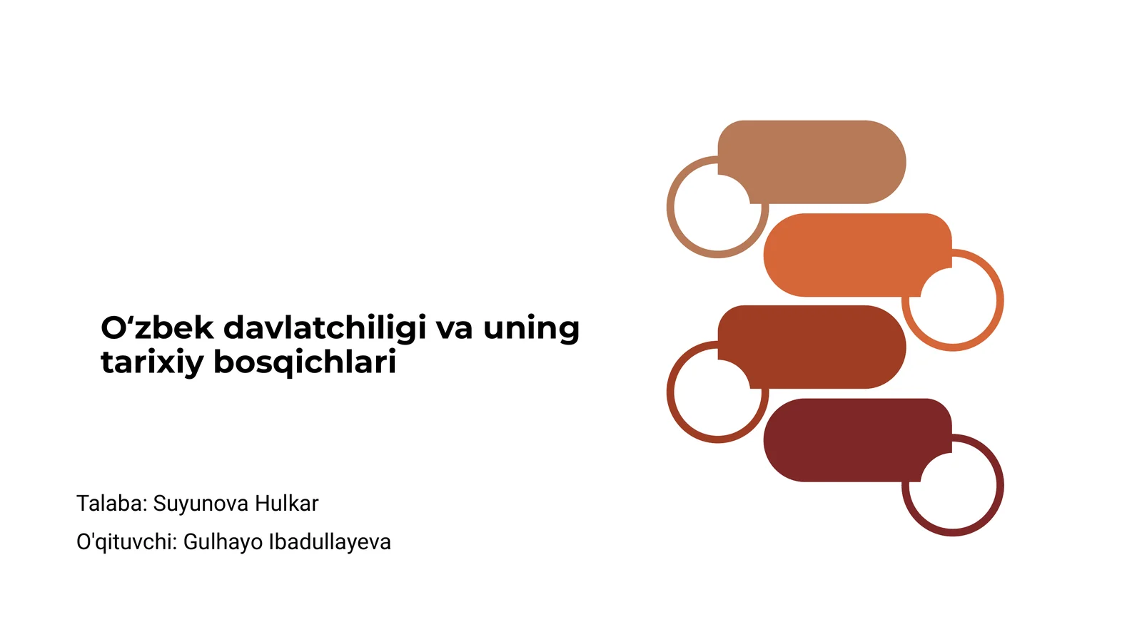 Oʻzbek davlatchiligi va uning tarixiy bosqichlari