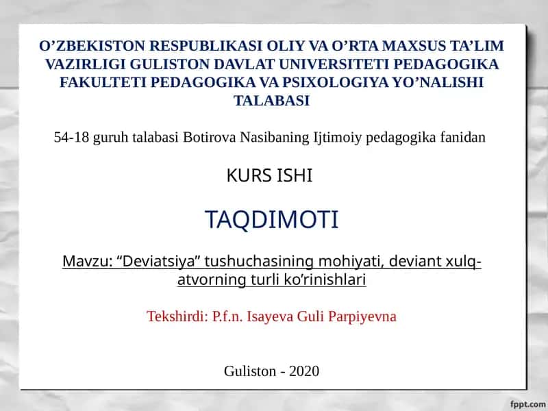"Deviatsiya"