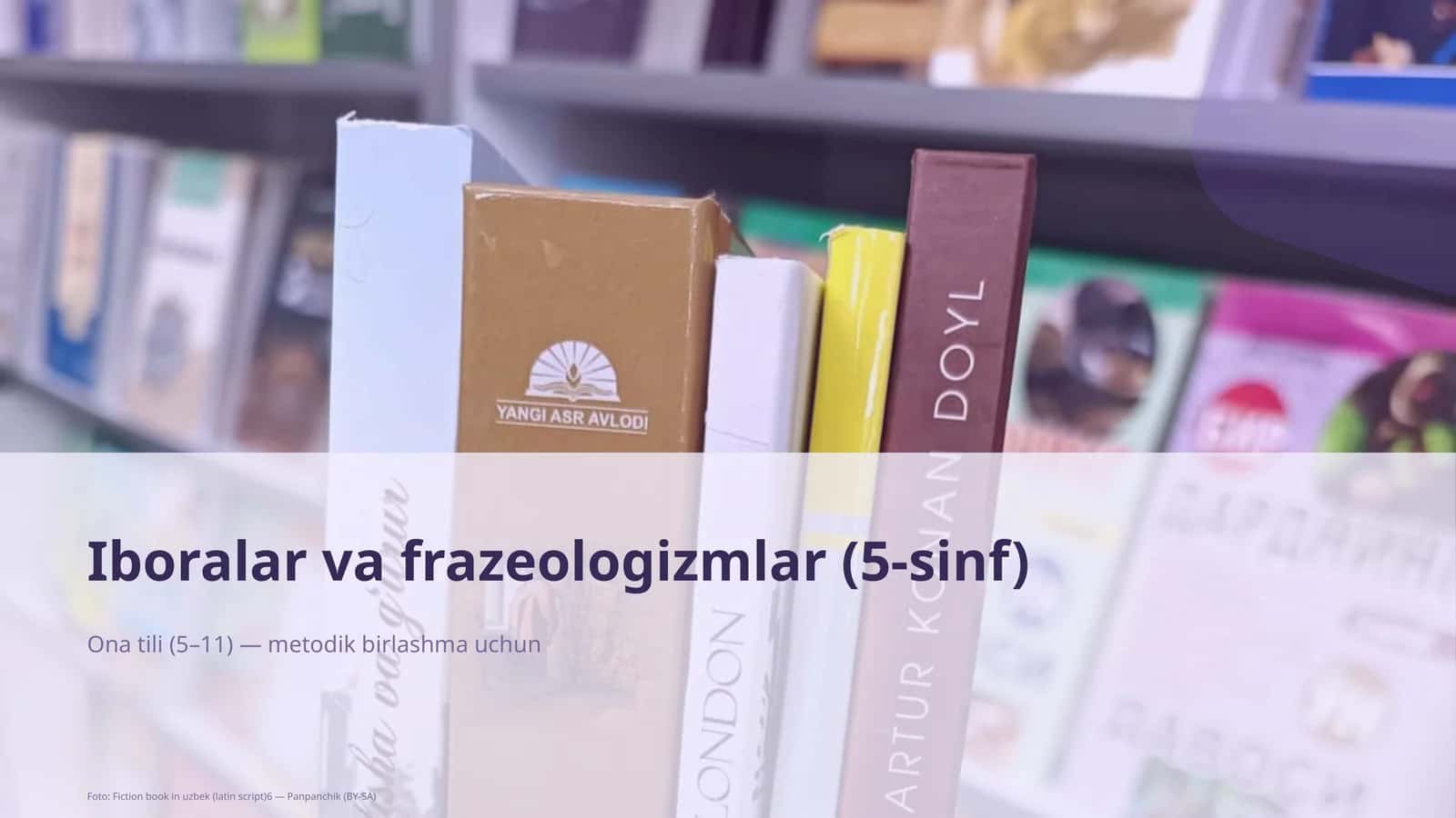Iboralar va frazeologizmlar (5-sinf)