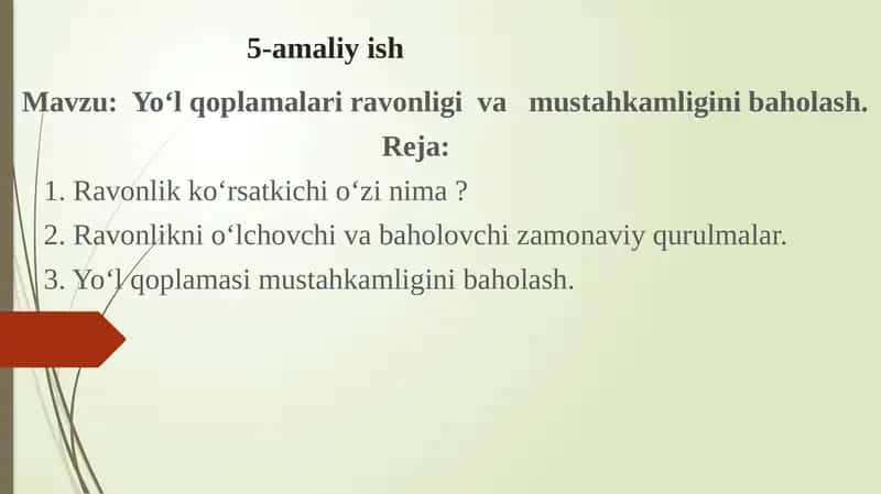 Qoplama ravonligi va mustahkamligini aniqlash