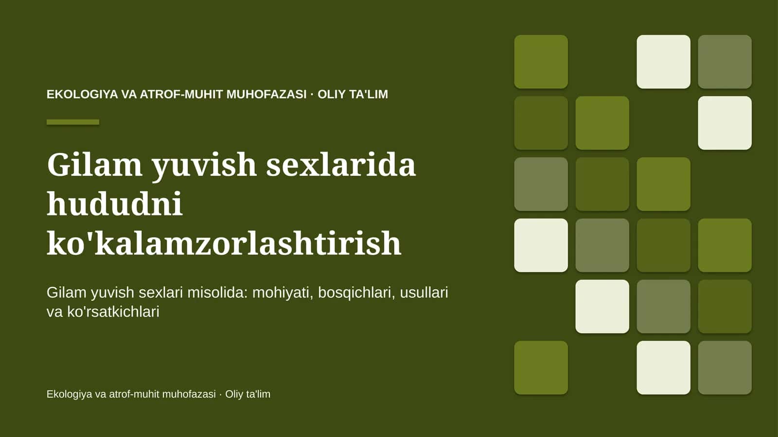 gilam yuvish sexlarida hududni ko'kalamzorlashtirish 9657