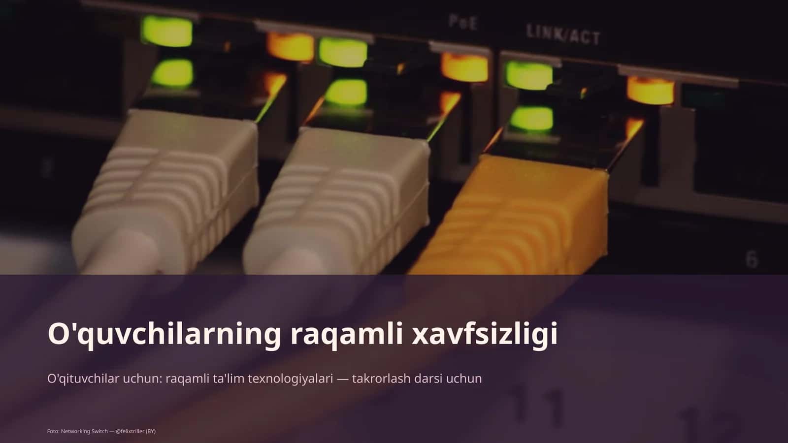 O'qituvchilar uchun: raqamli ta'lim texnologiyalari — takrorlash darsi uchun