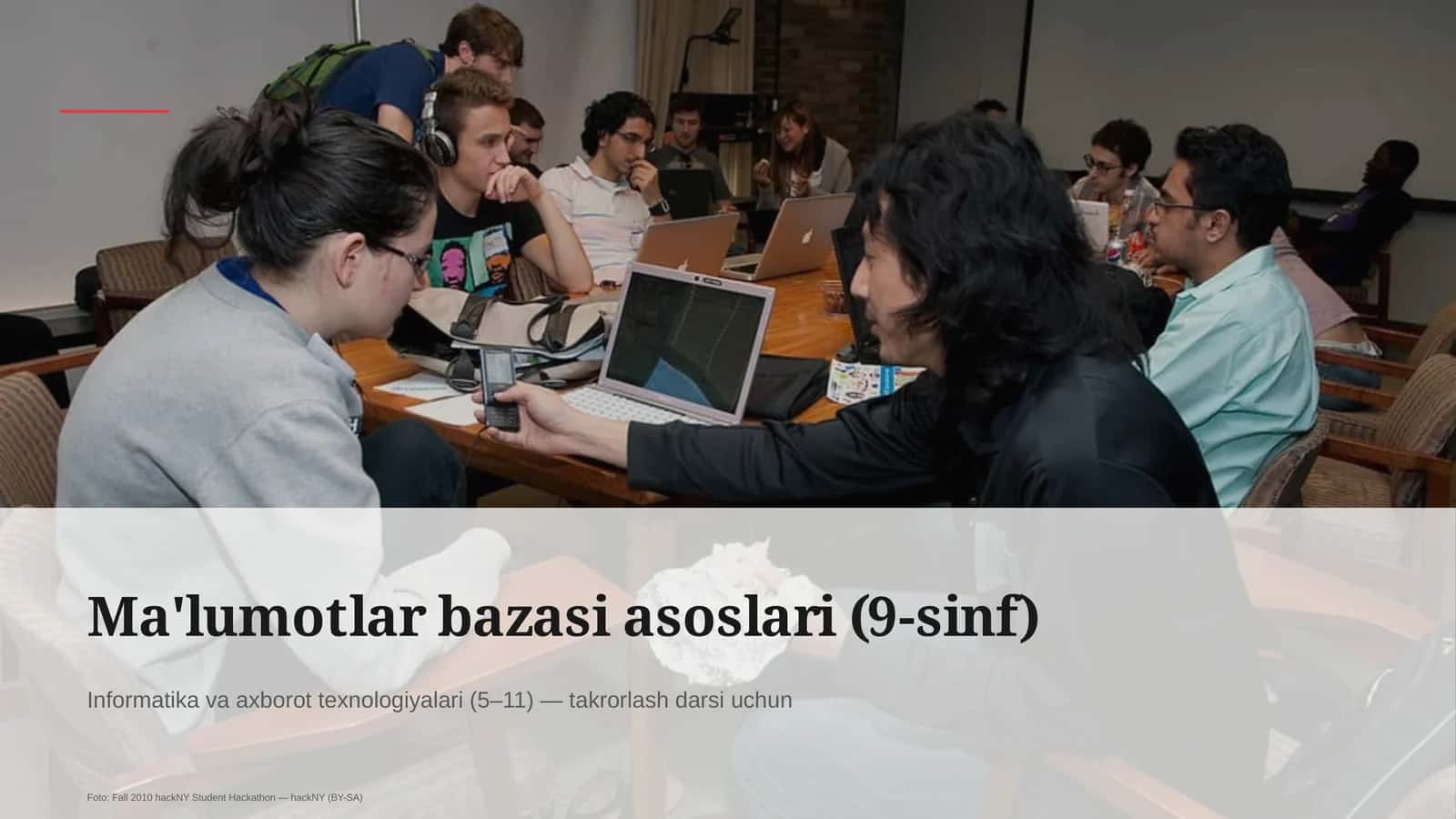 Ma'lumotlar bazasi asoslari (9-sinf)