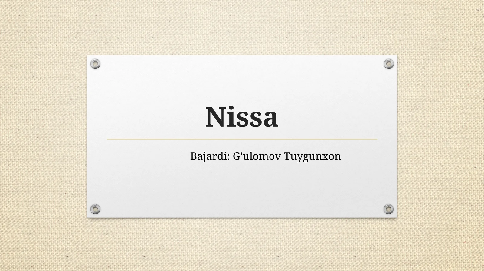 Nissan kompaniyasi tarixi