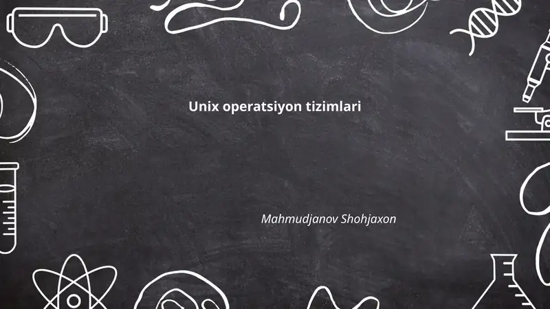 Unix operatsiyon tizimlari
