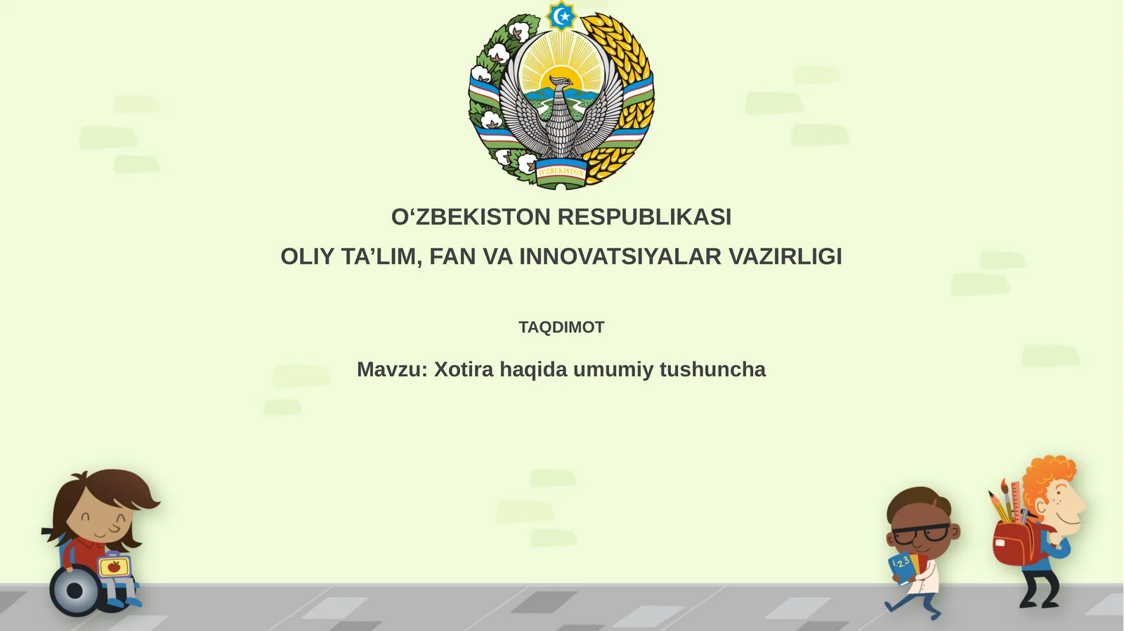 Xotira turlari va jarayonlari