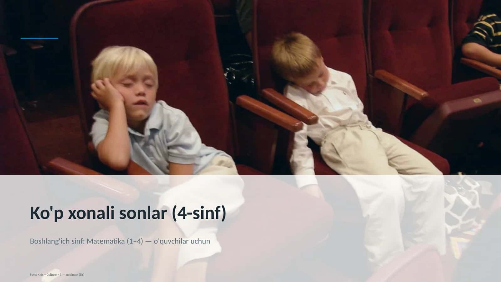 Ko'p xonali sonlar (4-sinf)