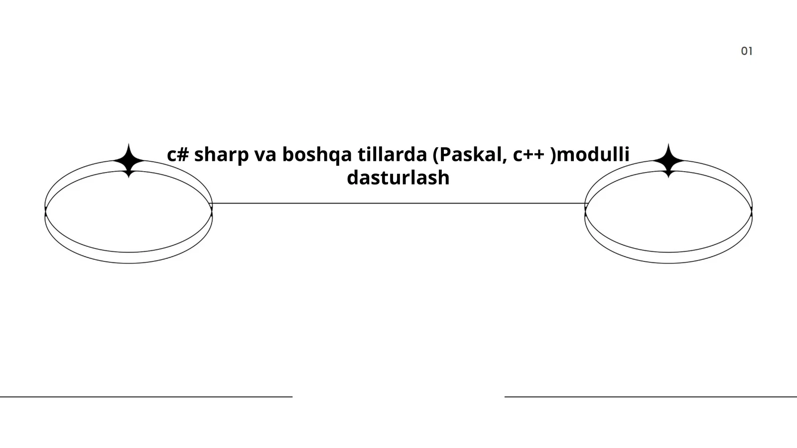 c# sharp va boshqa tillarda (Paskal, c++ )modulli dasturlash