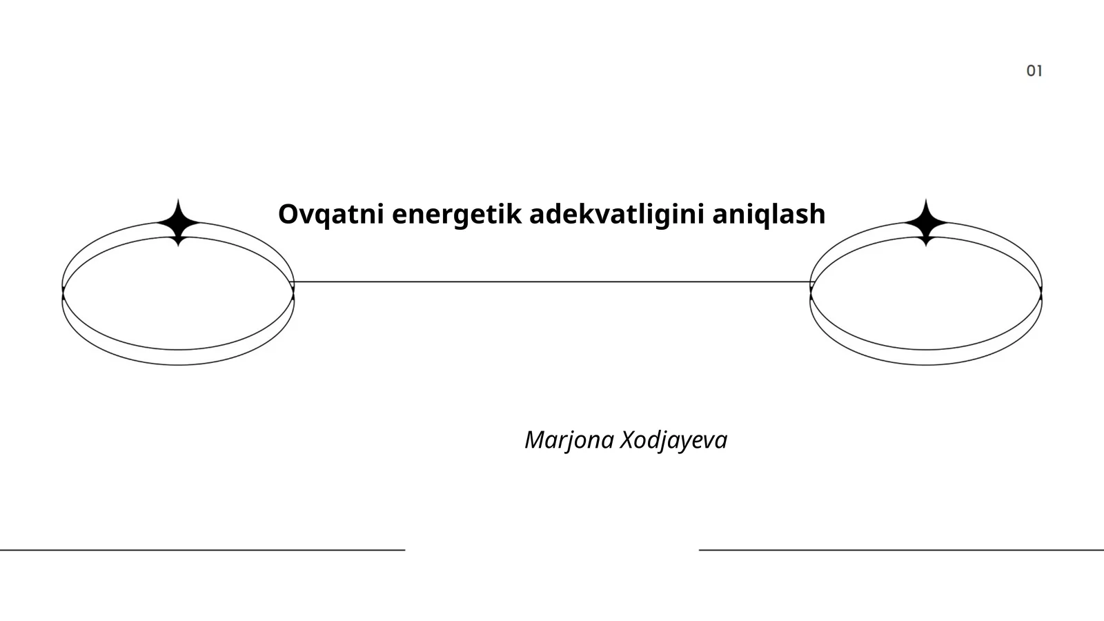 Ovqatni energetik adekvatligini aniqlash