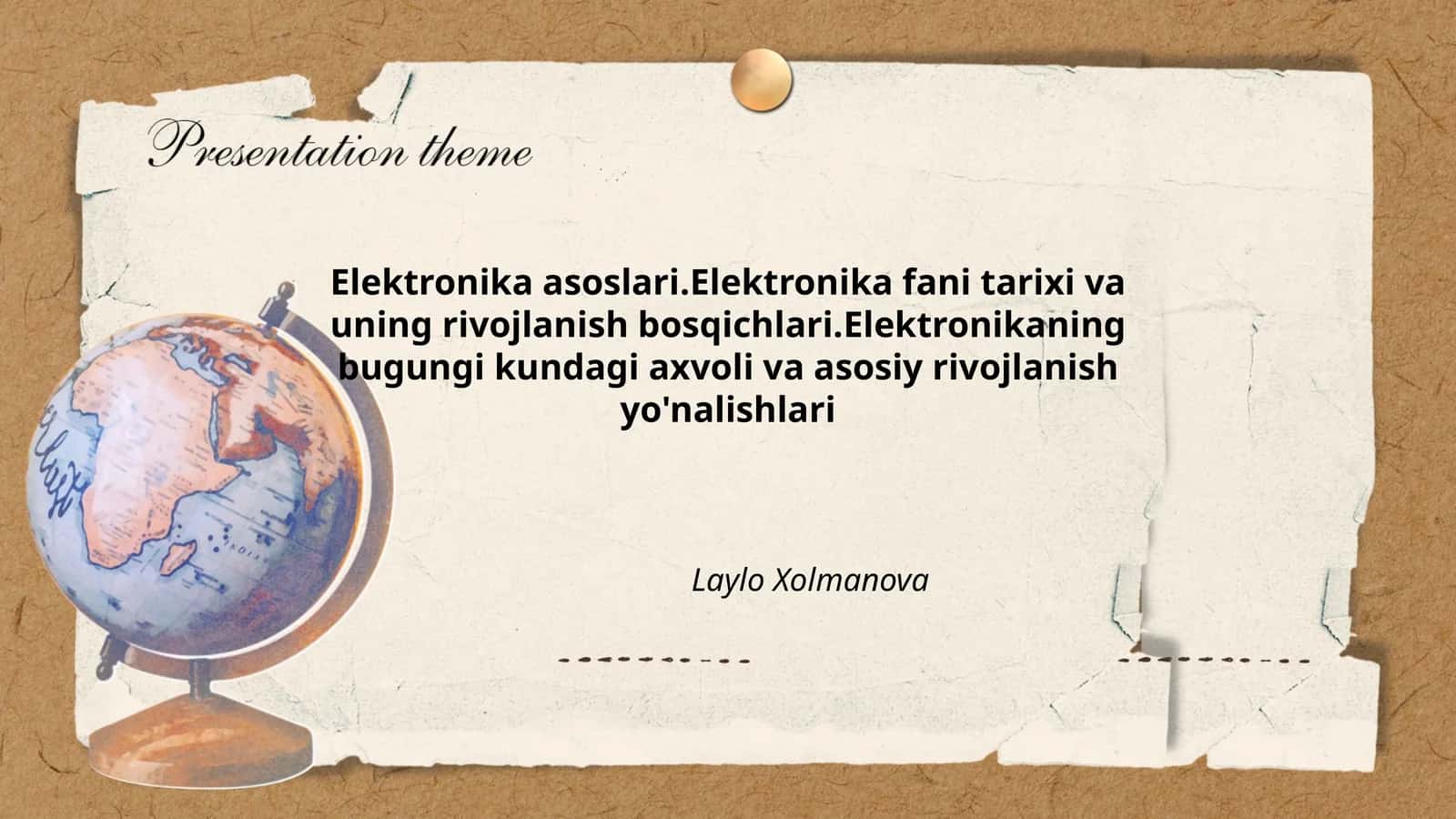 Elektronika asoslari