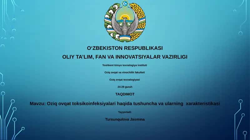 Oziq ovqat toksikoinfeksiyalari