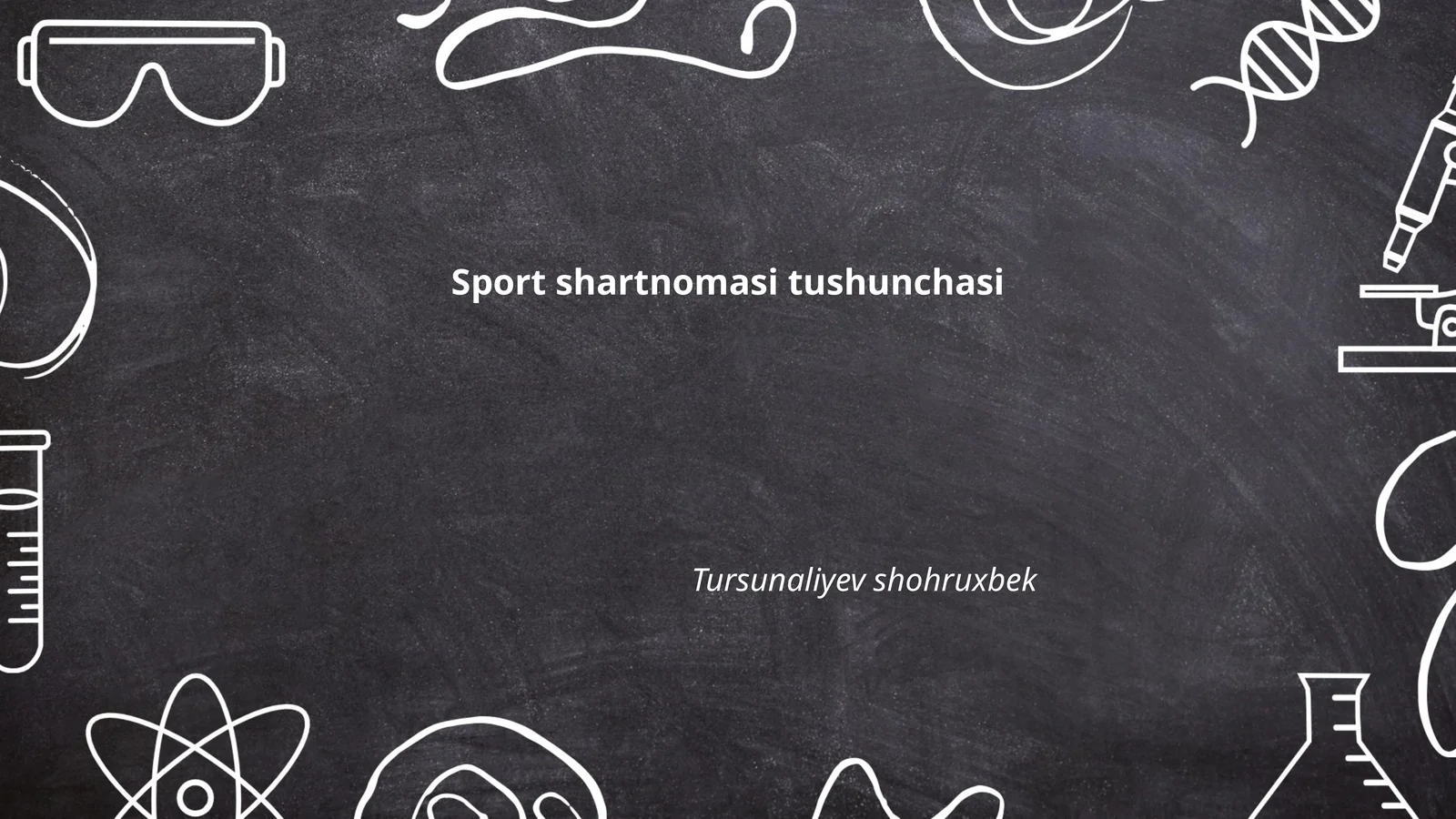 Sport shartnomasi tushunchasi