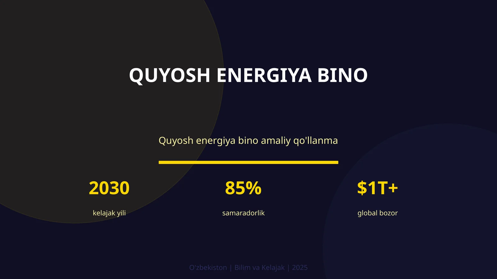 Quyosh energiya bino